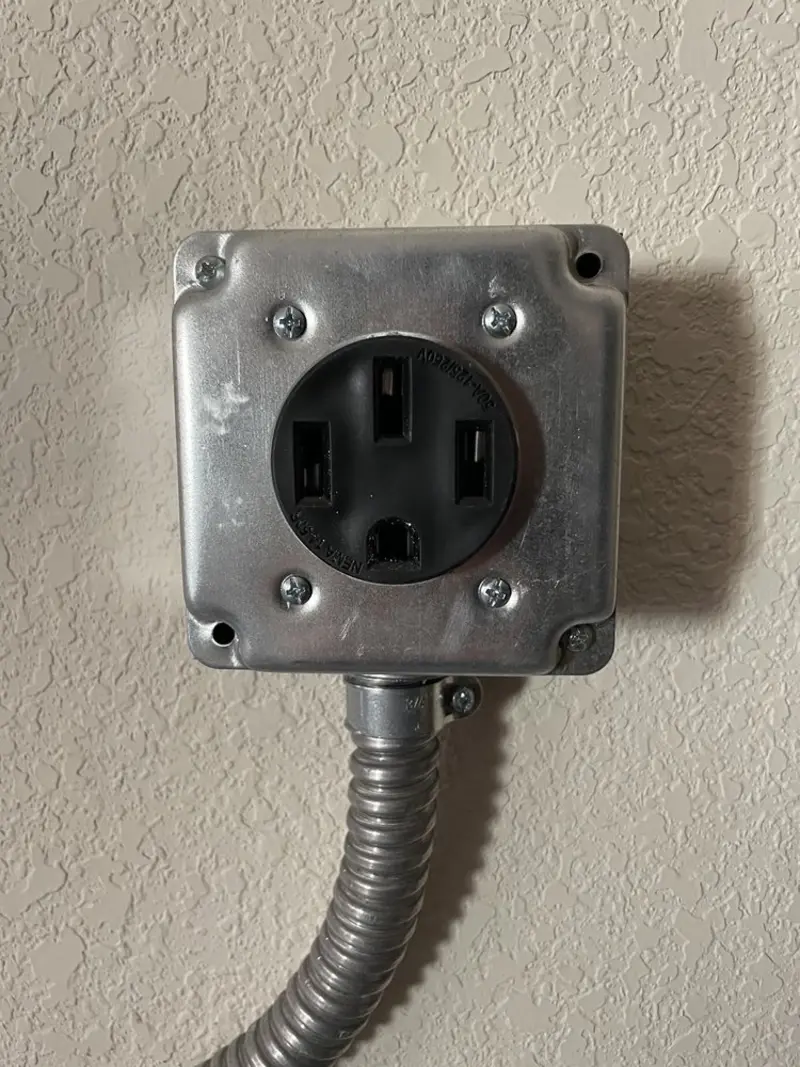 NEMA 14-50 outlet installed for Electrical Panel Upgrade in Rio del Mar